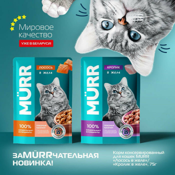  ЗАО «Доброном» запустил СТМ MÜRR корм для кошек
