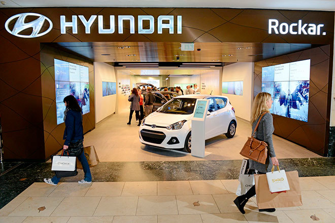  дилер Hyundai Rockar открыла магазин в лондонском торговом центре Bluewater