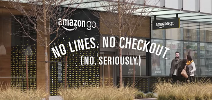 Amazon открывает продуктовые магазины без касс и персонала