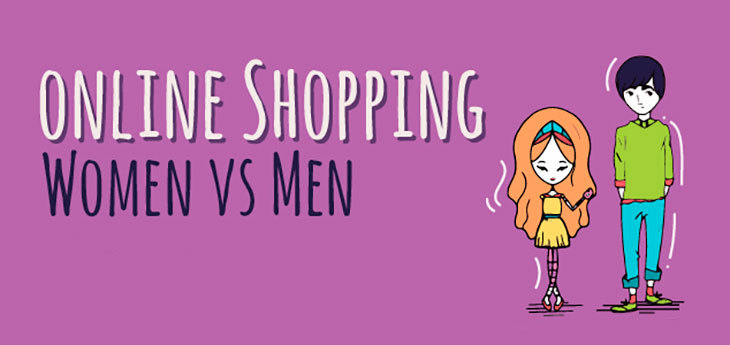 Каково покупательское поведение мужчин и женщин в интернете? Инфографика