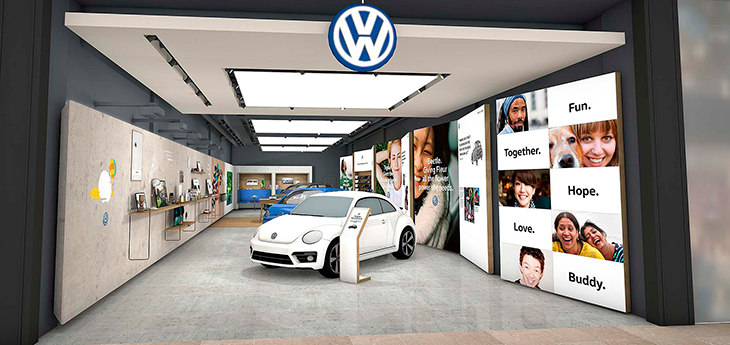 Volkswagen откроет интерактивный шоу-рум в ТЦ Bullring британского Бирмингема