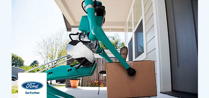 Ford и Agility Robotics разработали новую концепцию доставки товаров