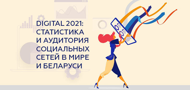 Digital 2021: Актуальная статистика и аудитория социальных сетей в мире и Беларуси