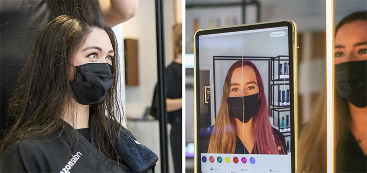 Amazon открыл в Лондоне парикмахерскую с AR-технологиями
