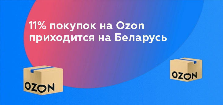 Беларусь на 2-м месте по количеству зарубежных покупок на Ozon