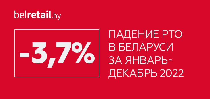 РТО в Беларуси по итогам 2022 года «ушел в минус» на 3,7%