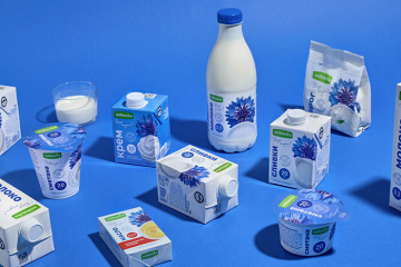  Новая айдентика для молочной продукции под брендом Milkavita