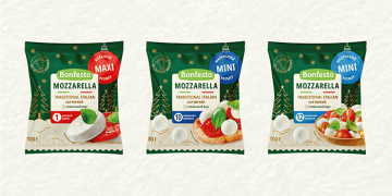  Моцарелла Bonfesto в праздничном дизайне от Туровского молочного комбината