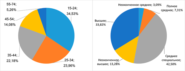  Аудитория интернет-магазинов возраст 