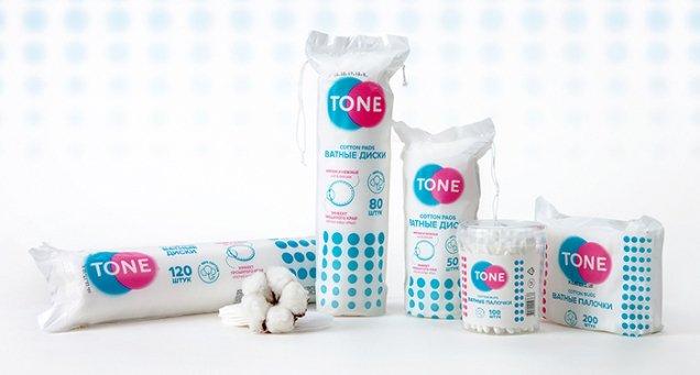 Разработка дизайна упаковок для линейки гигиенической продукции Тone компании Sellwin Group брендинговое агентство AVC