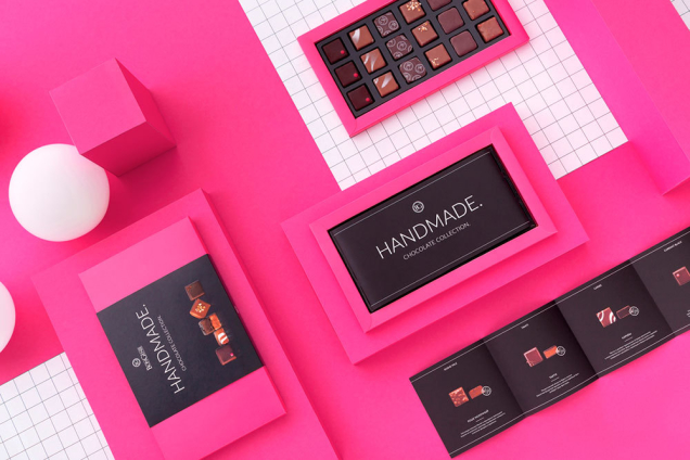 Дизайн упаковки премиальной линейки конфет BonGenie Handmade Fabula Branding