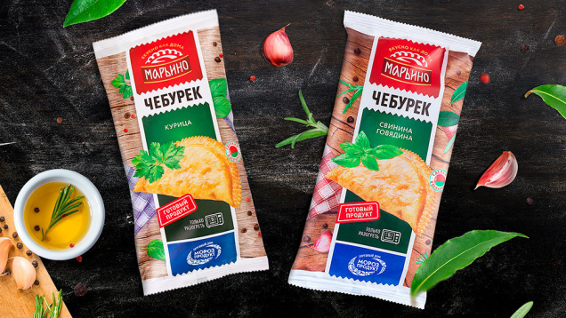 Новая ТМ полуфабрикатов «Марьино» компании «Морозпродукт» брендинговое агентство AVC