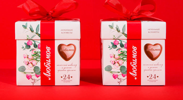 Весенний образ для шоколада «Любимов» шоколадной фабрики Millennium Fabula Branding
