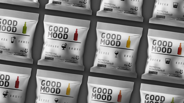 Желатинки со вкусом алкогольных напитков Good Mood от компании «Красный пищевик» PG-branding