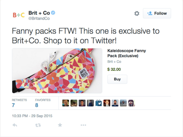 Twitter развивает функции e-commerce