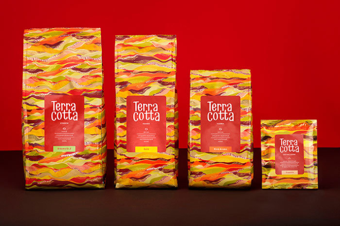  торговая марка кофе TerraСotta и упаковка для ООО «Компания Валео Вита»