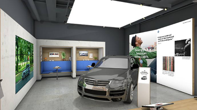  Volkswagen откроет интерактивный шоу-рум в ТЦ Bullring британского Бирмингема интерактивный автосалон