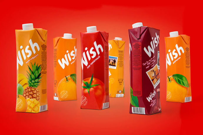  Новая торговая марка соков Wish для Белорусской Производственной Компании