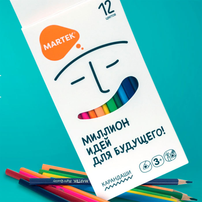  Линя цветных карандашей «Мартек» Primary J. Walter Thompson Belarus