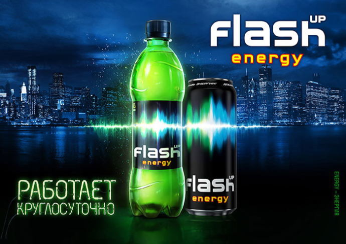  Новый безалкогольный энергетический напиток Flash Up компании «Аливария»