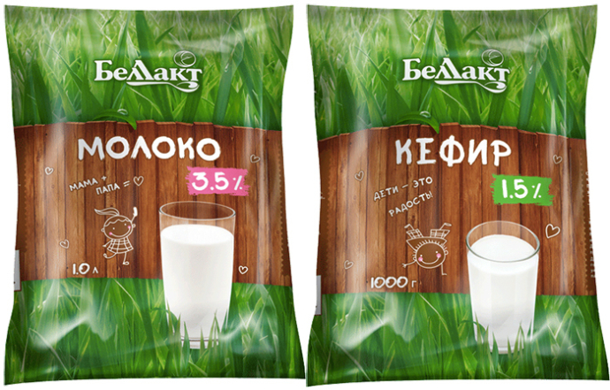  Редизайн упаковки молочных продуктов компании «Беллакт»