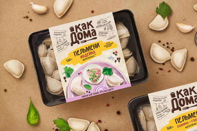  Дизайн упаковки кулинарной продукции торговой марки «Как дома»