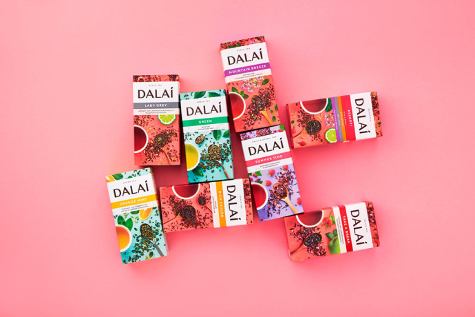  Разработка нейма, логотипа и дизайна упаковки чаев Dalai для ИЧУПТП «Караван» Fabula Branding