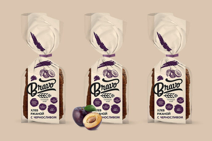  Дизайн логотипа и упаковки для ТМ диетического хлеба «Браво» КУП «Минскхлебпром» Muffin Group
