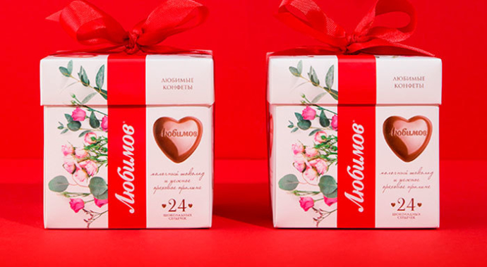  Весенний образ для шоколада «Любимов» шоколадной фабрики Millennium Fabula Branding