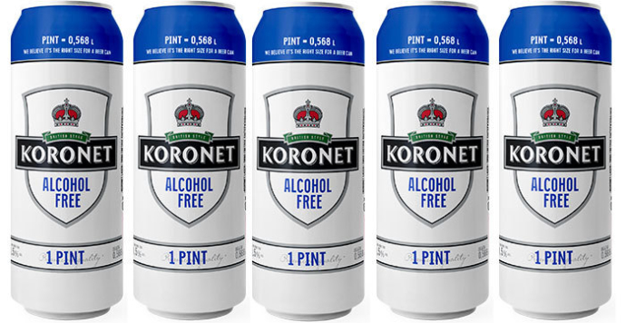  Koronet Alcohol Free в формате традиционной британской пинты 0,568 л.