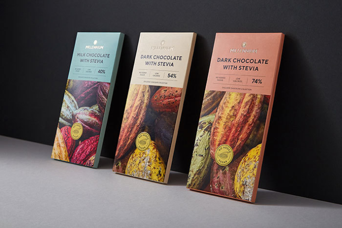  Дизайн упаковки новой линейки шоколада Millennium Fabula Branding