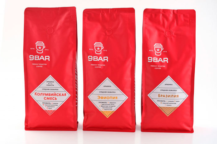  Редизайн упаковки кофе для 9 BAR
