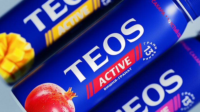  «Савушкин продукт» обновил дизайн линейки питьевого йогурта TEOS