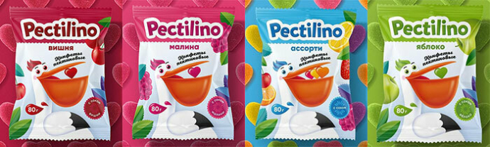  Линейка пектиновых конфет с соком ягод и фруктов под ТМ Pectilino