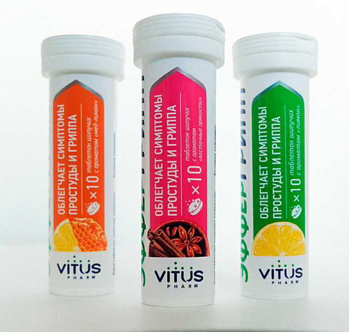  Эффергрипп — новый лекарственный препарат в портфеле Vitus Pharm