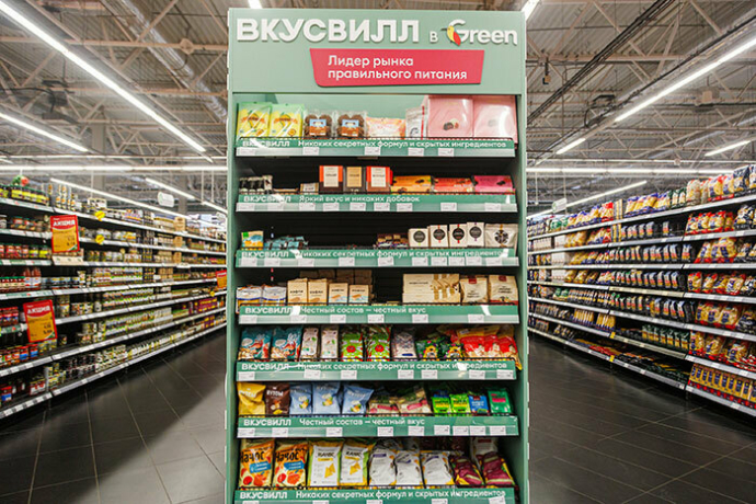  Продукция российской сети «ВкусВилл» появилась на полках магазинов Green