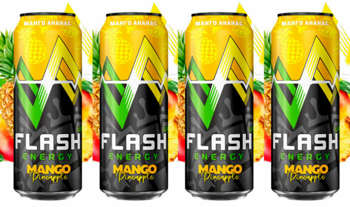  «Аливария» представила новый энергетик Flash UP со вкусом манго и ананаса