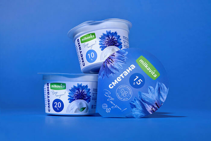 Новая айдентика для молочной продукции под брендом Milkavita