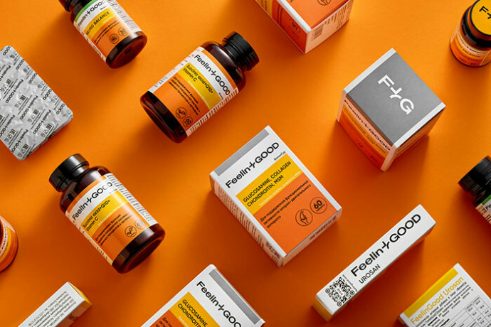 Редизайн упаковки БАДов FeelinGood