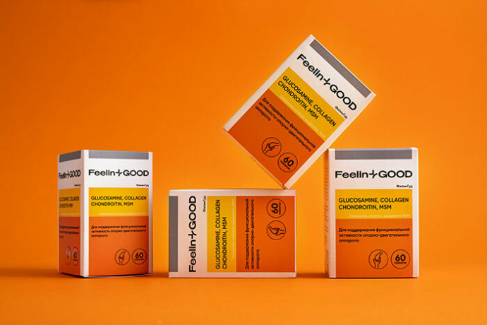 Редизайн упаковки БАДов FeelinGood