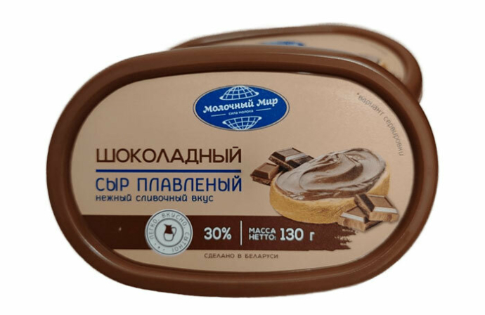  Шоколадный плавленый сыр от «Молочного мира»