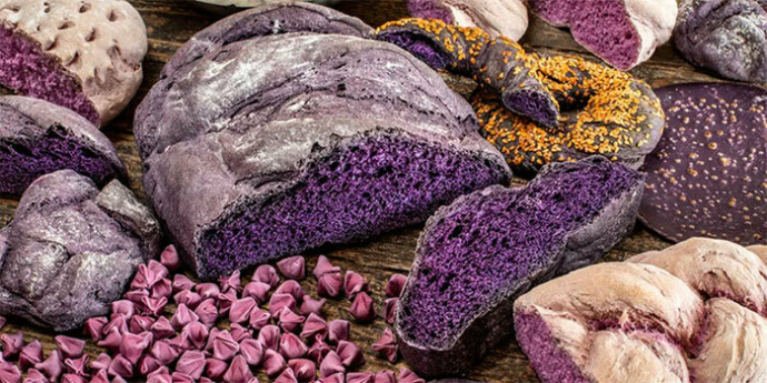  Фиолетовый хлеб из пророщенной пшеницы