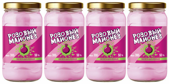 Розовый майонез под ТМ &laquo;Золотая капля&raquo;