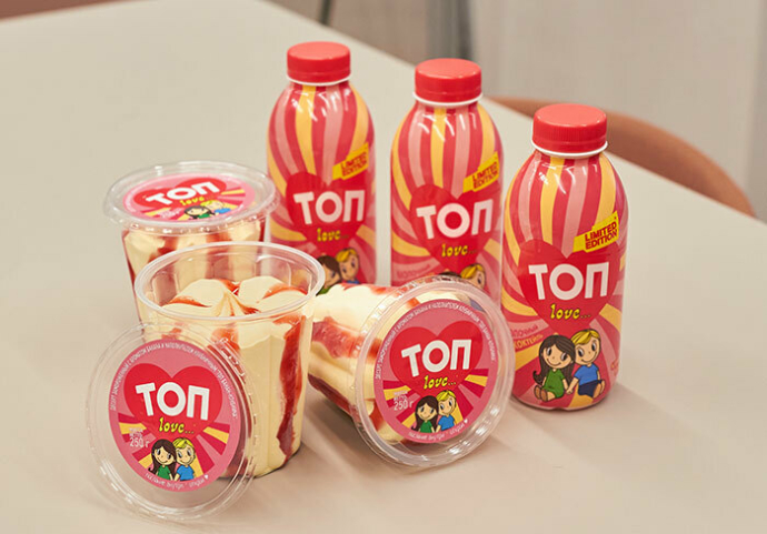 Бренд ТОП вывел на рынок лимитированные новинки – мороженое и молочный коктейль «ТОП love»