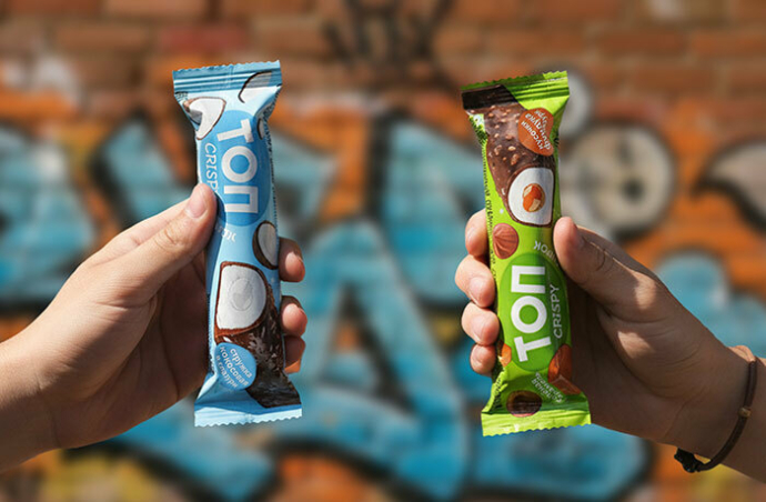 В Беларуси появились сырки «ТОП Crispy» в глазури нового формата