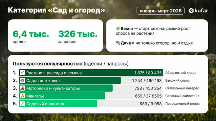 Что покупают белорусы накануне дачного сезона 2026 года