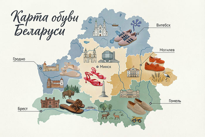  В Беларуси составлена карта весенних обувных предпочтений белорусок