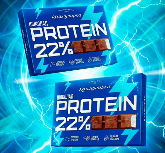  Шоколад с протеином под брендом PROTEIN 22%