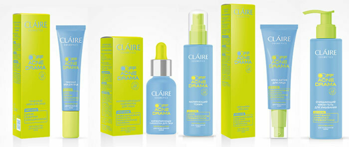  Бренд Claire Cosmetics представил две серии для ухода за проблемной кожей лица