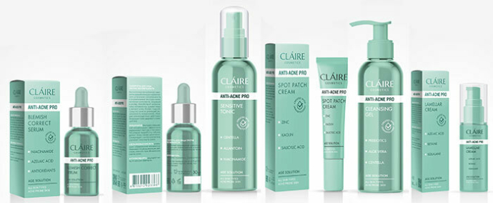  Бренд Claire Cosmetics представил две серии для ухода за проблемной кожей лица